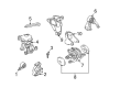 Diagram for Mitsubishi Galant Engine Mount - MN101006
