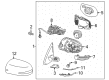 Diagram for Mitsubishi Mirror Cover - 7632B766