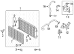 Diagram for Mitsubishi Radiator - 1350A898