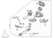Diagram for Mitsubishi Mirror Actuator - 96376W000P