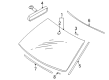 Diagram for Mitsubishi Windshield - MR991637