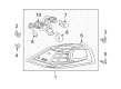 Diagram for Mitsubishi Lancer Tail Light Lens - 8330A622