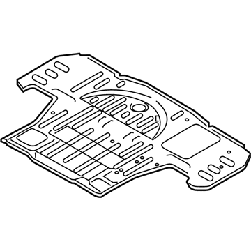 Mitsubishi 5251F405 Rear Floor Pan