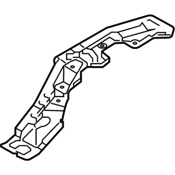Mitsubishi 5251C705 Rail Reinforcement, Driver Side