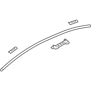 Mitsubishi 7400A167 Drip Molding, Driver Side