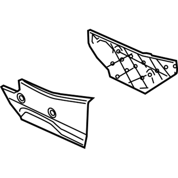 Mitsubishi MR576005XA Side Trim, Driver Side Black
