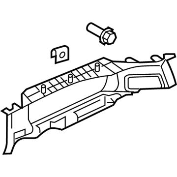 Mitsubishi MN134959HA Upper Quarter Trim, Driver Side