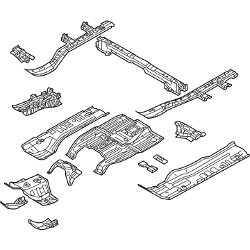 Mitsubishi 74310W150P Floor Pan Assembly