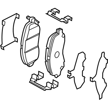 Mitsubishi Lancer Brake Pads - 4605A486
