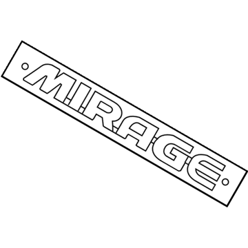 Mitsubishi Mirage Emblem - 7415A328