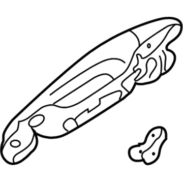 Mitsubishi Exterior Door Handle - MR978110HF