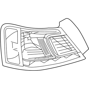 Mitsubishi Galant Tail Light Lens - 8330A547