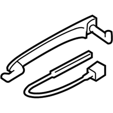 Mitsubishi Lancer Exterior Door Handle - 5716A013HH