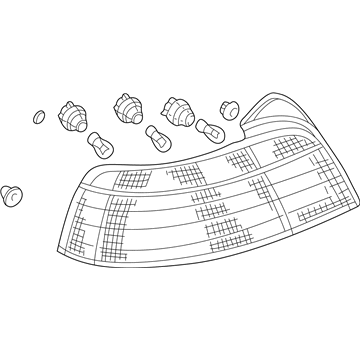 Mitsubishi Galant Tail Light Lens - MR972847
