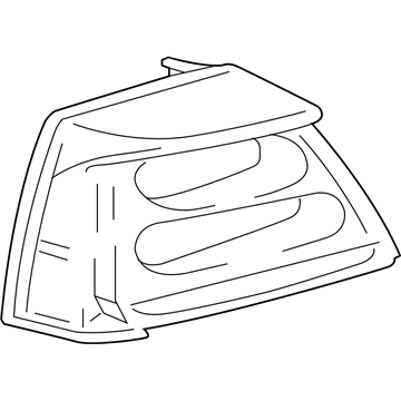 Mitsubishi Galant Tail Light Lens - MR987712