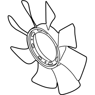 Mitsubishi Engine Cooling Fan - MD356866