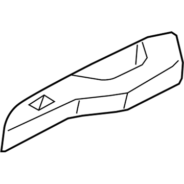 Mitsubishi 7222B037XA Switch Panel, Driver Side Black
