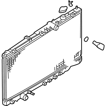 Mitsubishi Radiator - MZ690914