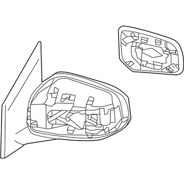 Mitsubishi Car Mirror - 7632B280