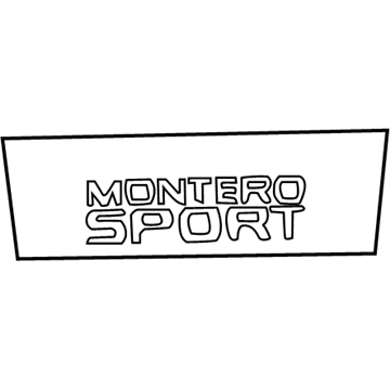 Mitsubishi Montero Sport Emblem - MR520701