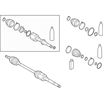 Mitsubishi Outlander PHEV Axle Shaft - 3815B076