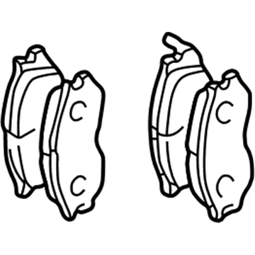 Mitsubishi Brake Pads - MR569403