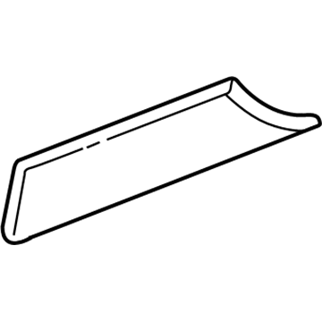 Mitsubishi MN117239HB Rear Trim Panel, Driver Side White