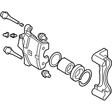 Mitsubishi Lancer Brake Caliper - 4605A860