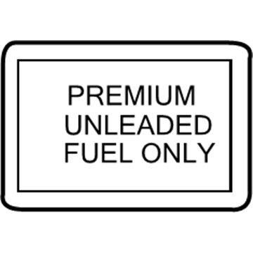Mitsubishi MN132009 Fuel Label