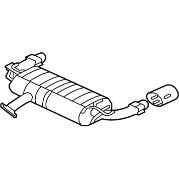 Mitsubishi Tail Pipe - 1571A421
