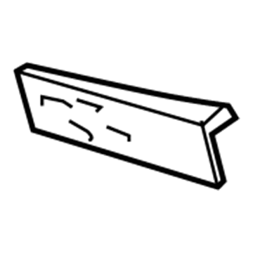 Mitsubishi Lancer License Plate - 6430A057