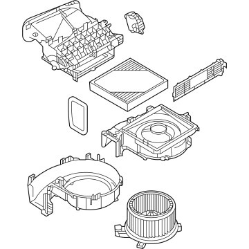 Mitsubishi 7802A361 Blower Assembly
