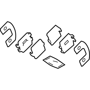 Mitsubishi 4605B926 Brake Pads Shim