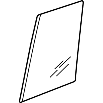 Mitsubishi MR436988 Fixed Glass, Passenger Side