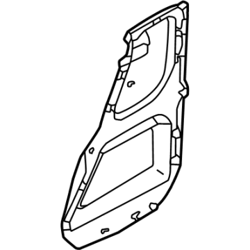 Mitsubishi 7265A567 Water Shield, Driver Side
