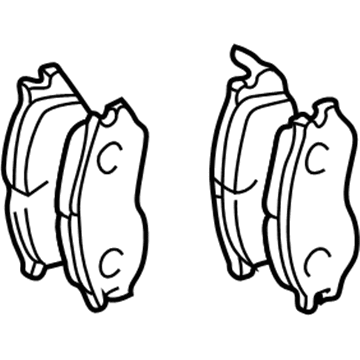 Mitsubishi Mirage Brake Pads - MZ690001