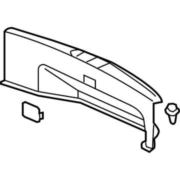 Mitsubishi MN121077XA Rear Trim Panel