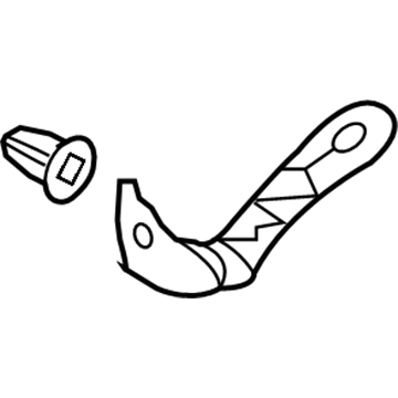 Mitsubishi 6512A200 Front Bracket, Passenger Side