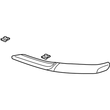 Mitsubishi 6407A055 Upper Molding, Driver Side Chrome