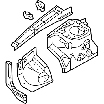 Mitsubishi MN186295 Apron Assembly, Passenger Side