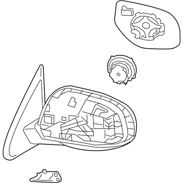 Mitsubishi Car Mirror - 7632B376