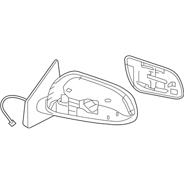 Mitsubishi Car Mirror - 7632A094