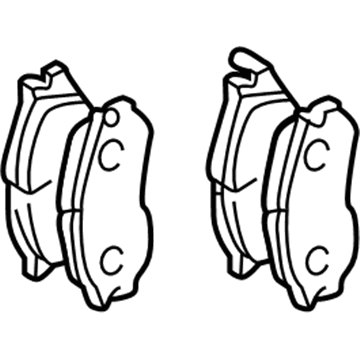 Mitsubishi Brake Pads - MZ690563