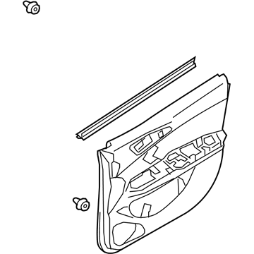 Mitsubishi 7221D566XA Door Trim Panel, Passenger Side