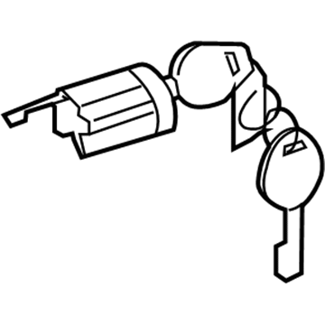 Mitsubishi Lancer Ignition Lock Cylinder - 6370C241