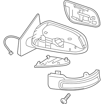 Mitsubishi Car Mirror - 7632C368