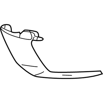 Mitsubishi 6400K715 Lower Molding, Driver Side