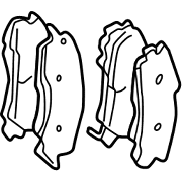 Mitsubishi Brake Pads - MZ690557