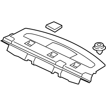Mitsubishi 7237A033XA Package Tray Trim Black