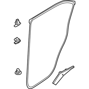 Mitsubishi Eclipse Cross Door Seal - 5755A410